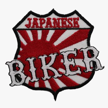 JAPANESE BIKER FLAG EMBROIDERY PATCH