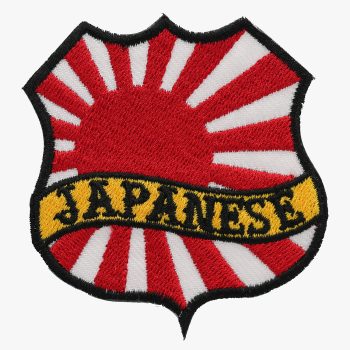 JAPANESE FLAG BANNER SHIELD BIKER MC PATCH