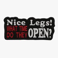 Nice Legs Embroidered Biker Saying Vest Funny Patch