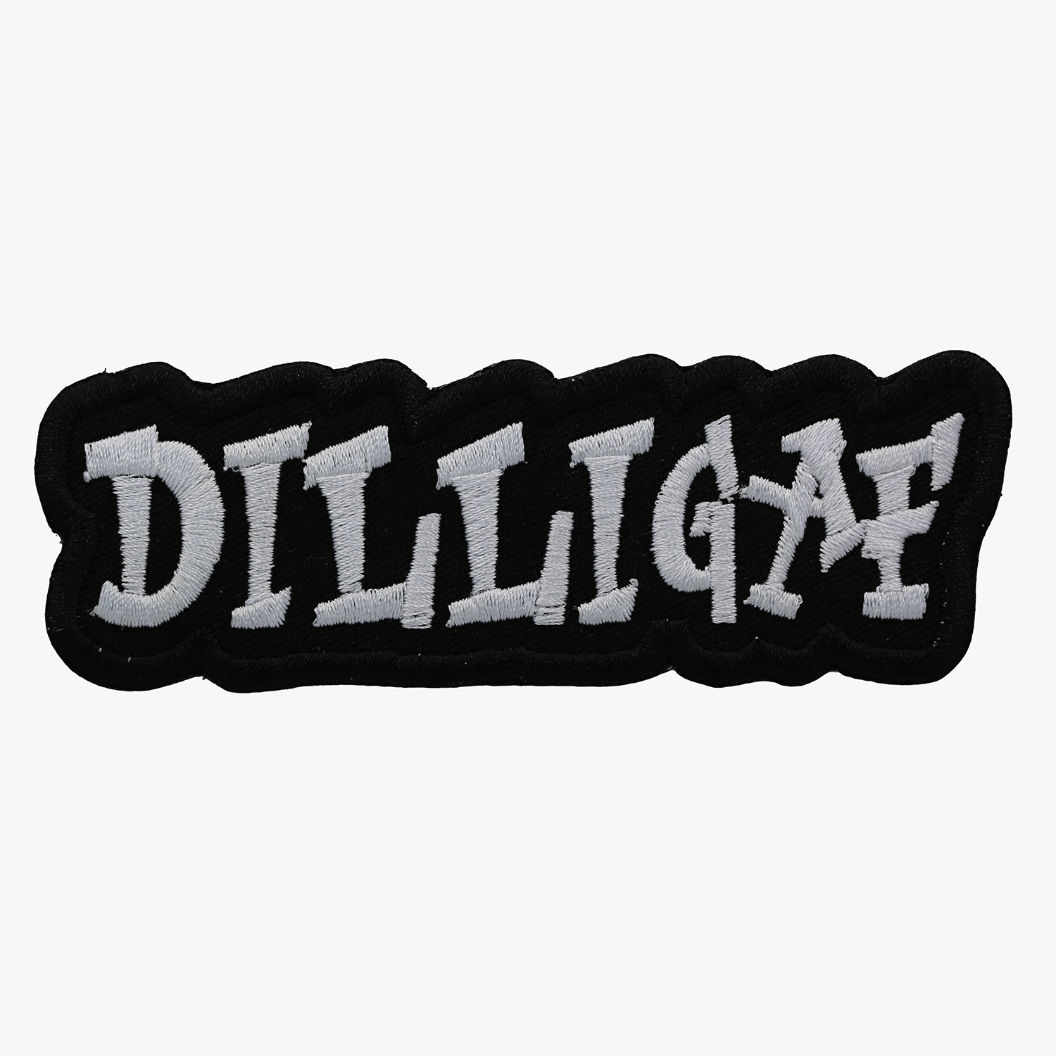 DILLIGAF Patch Motorcycle Club Rank Officer Reflective Patches for Vest Night Vi