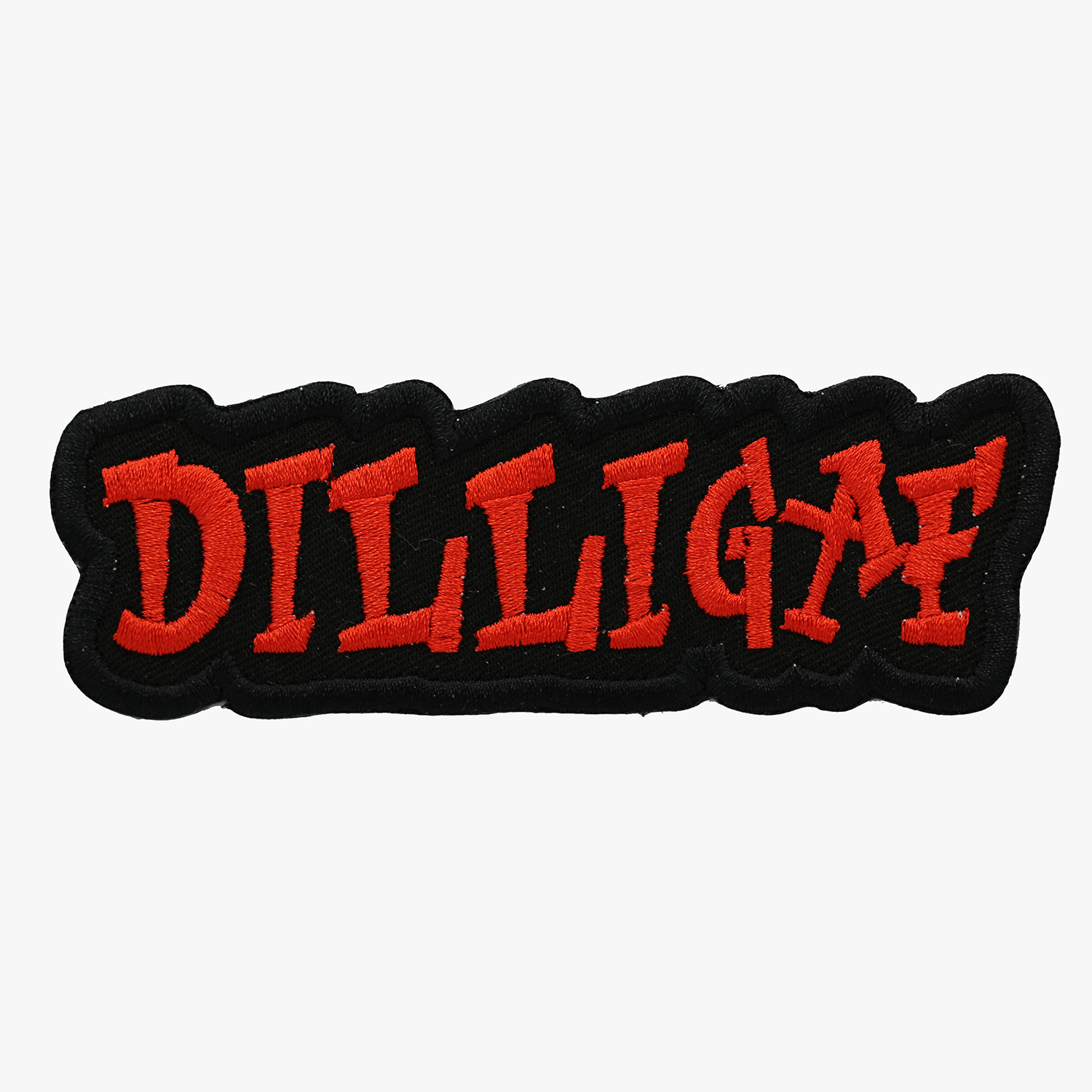 DILLIGAF Patch Motorcycle Club Rank Officer Reflective Patches for Vest Night Vi