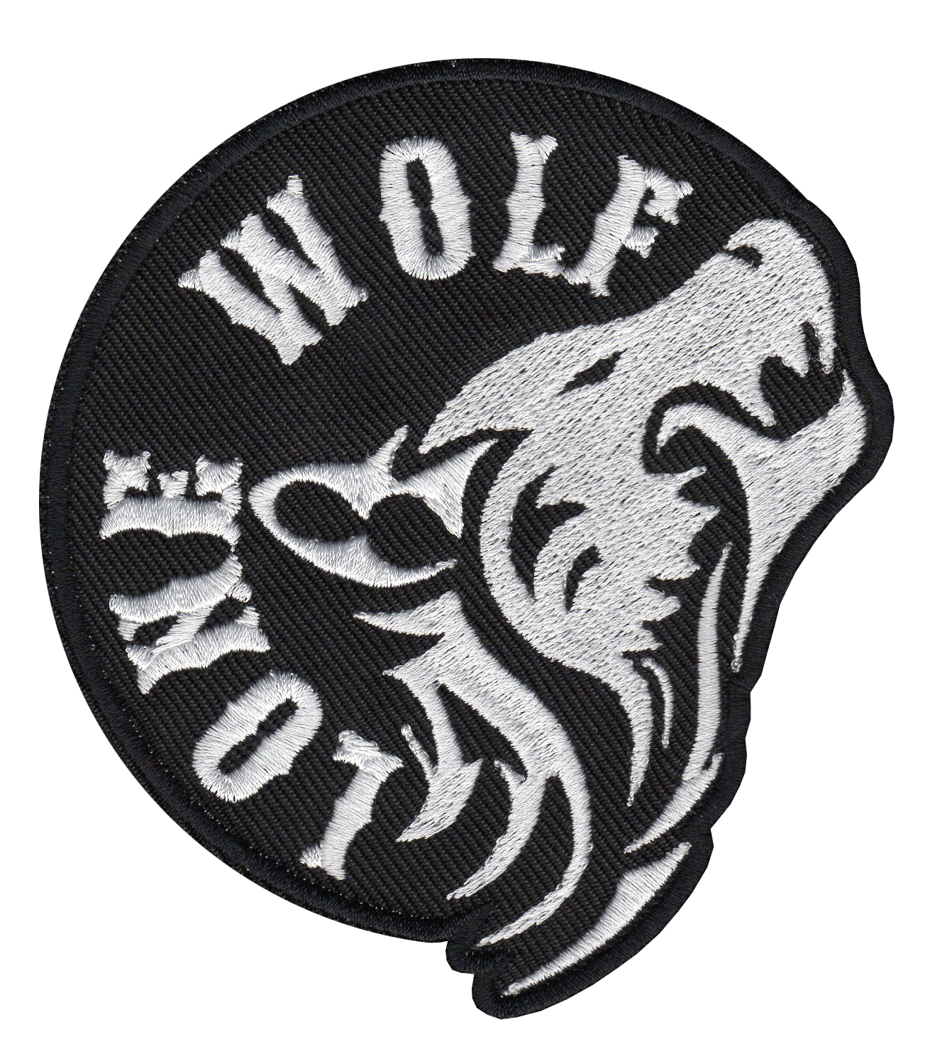 TRIBAL WOLF Embroidery BIKER PATCH 
