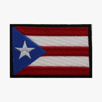 Puerto Rico Mini Flag Embroidery Biker Cap Patch