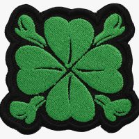 CROSS BONE IRISH GREEN CLOVER PATCH