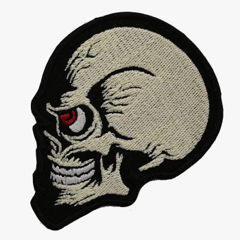 NC PATCHES BIKER SKULL Embroidered Vest Patch