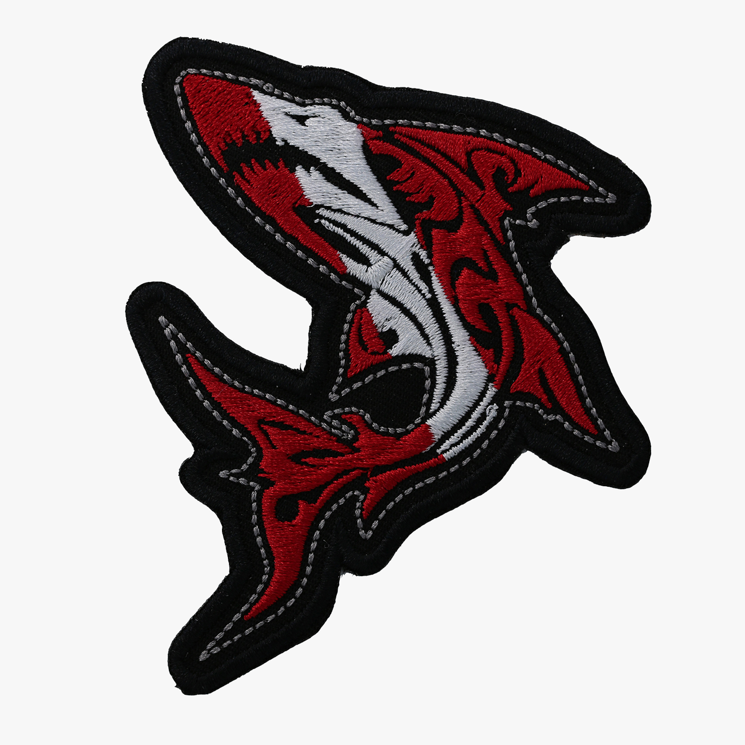 GREAT WHITE SHARK EMBROIDERED PATCH SCUBA DIVING iron-on DIVER DOWN EMBLEM GIFT 