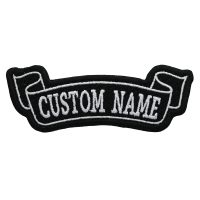 5 Inches Bottom Banner Custom Name Tag Biker patch