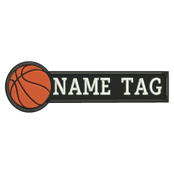 Basketball Custom Embroidered Name Tag Coach Uniform Patch