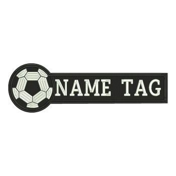 Soccer Custom Embroidered Name Tag Coach Uniform Patch