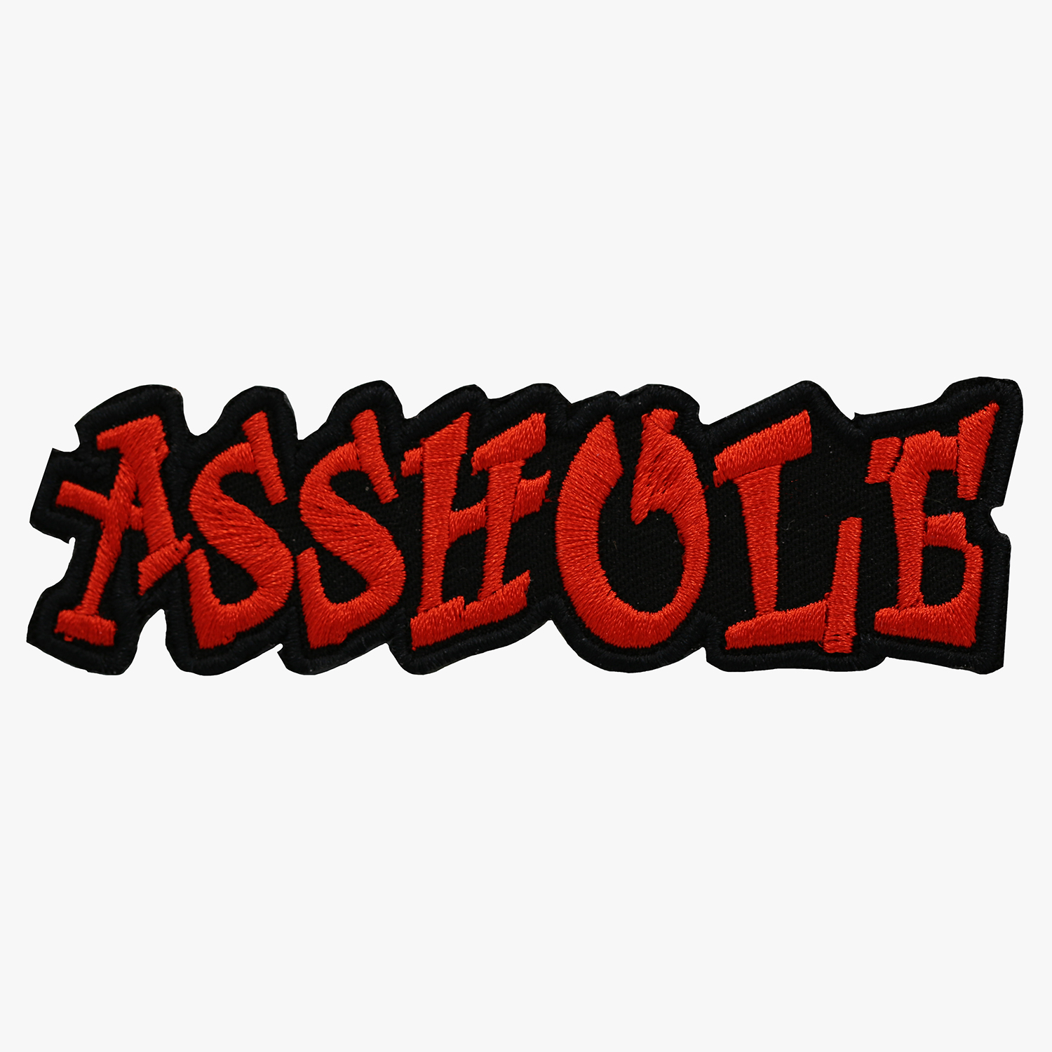 New Asshole Embroidered Biker Leather Vest Patch