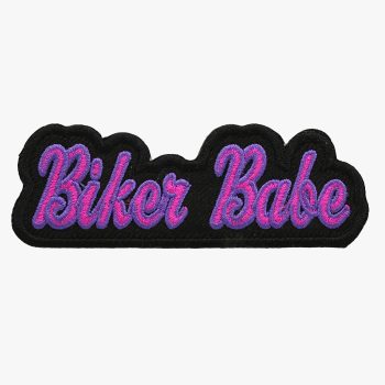 Biker Babe Embroidered Woman Biker Vest Patch