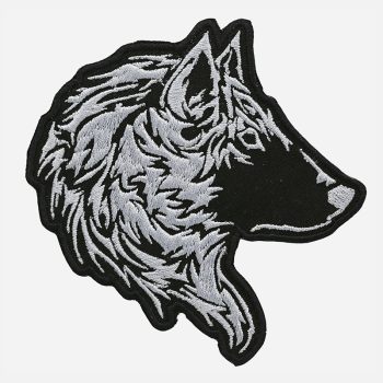New Tribal Wolf Embroidered Biker Leather Vest Patch