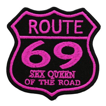 Route 69 Sex Queen Embroidered Biker leather Vest Patch
