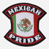 NC PATCHES MEXICAN PRIDE EMBROIDERED BIKER PATCH