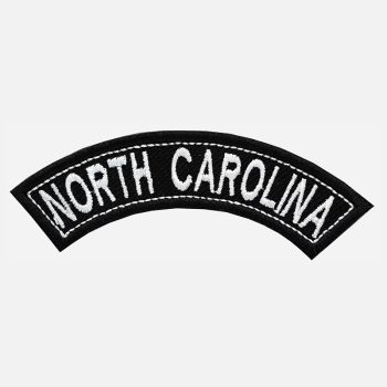 North Carolina Mini Top Rocker Embroidered Vest Patch