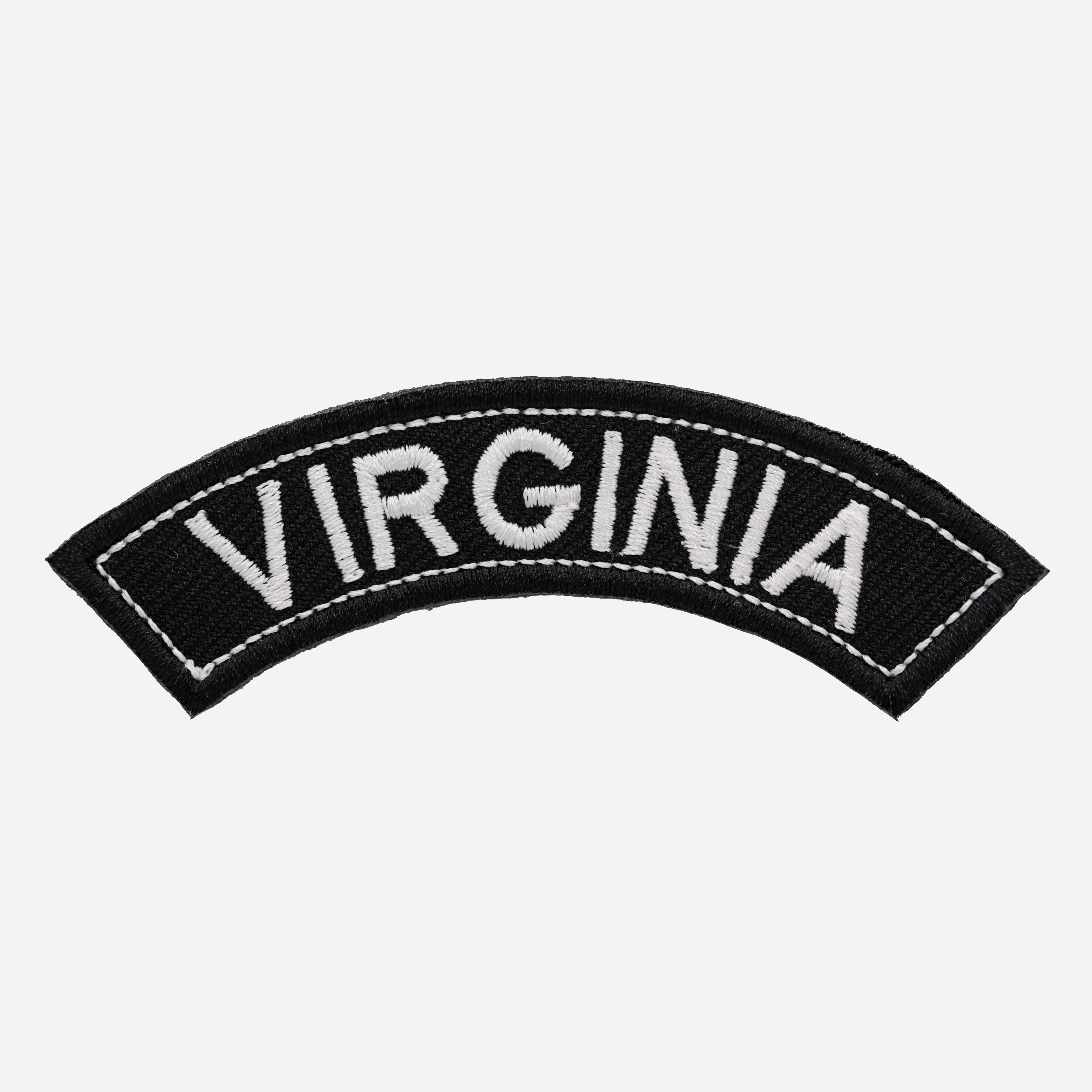 Virginia Mini Top Rocker Embroidered Vest Patch