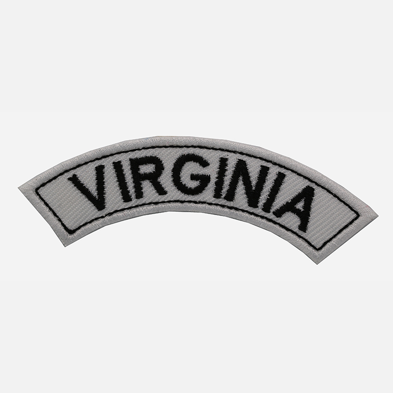 Virginia Mini Top Rocker Embroidered Vest Patch