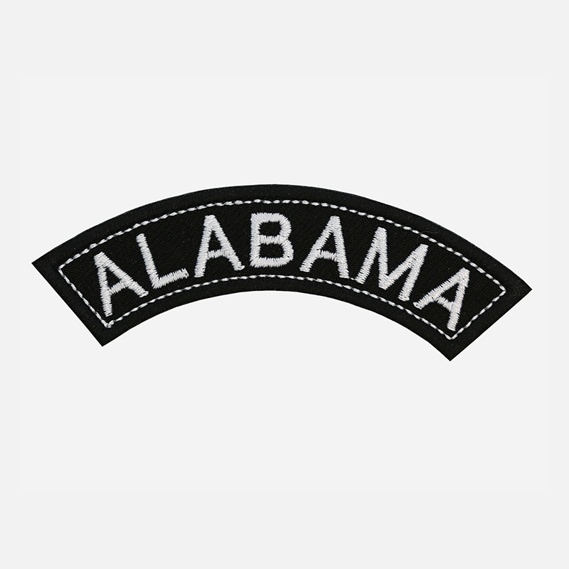 Alabama Mini Top Rocker Embroidered Vest Patch