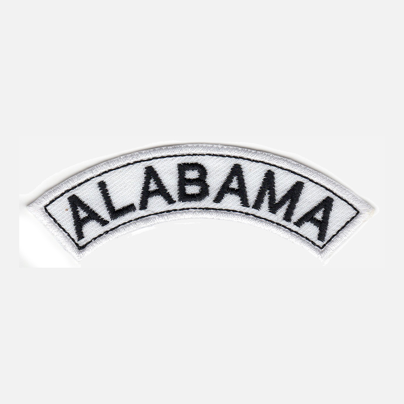 Alabama Mini Top Rocker Embroidered Vest Patch