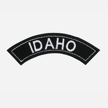 Idaho Mini Top Rocker Embroidered Vest Patch