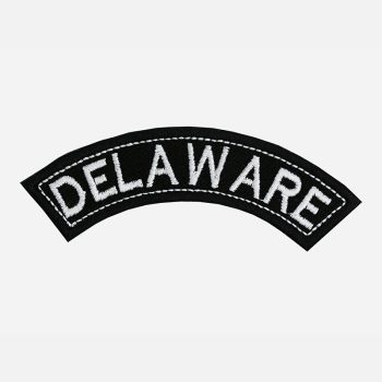 Delaware Top Rocker Embroidered Vest Patch