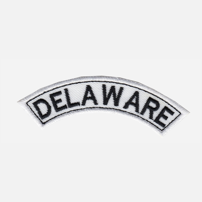 Delaware Top Rocker Embroidered Vest Patch