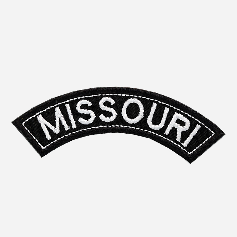 Missouri Mini Top Rocker Embroidered Vest Patch