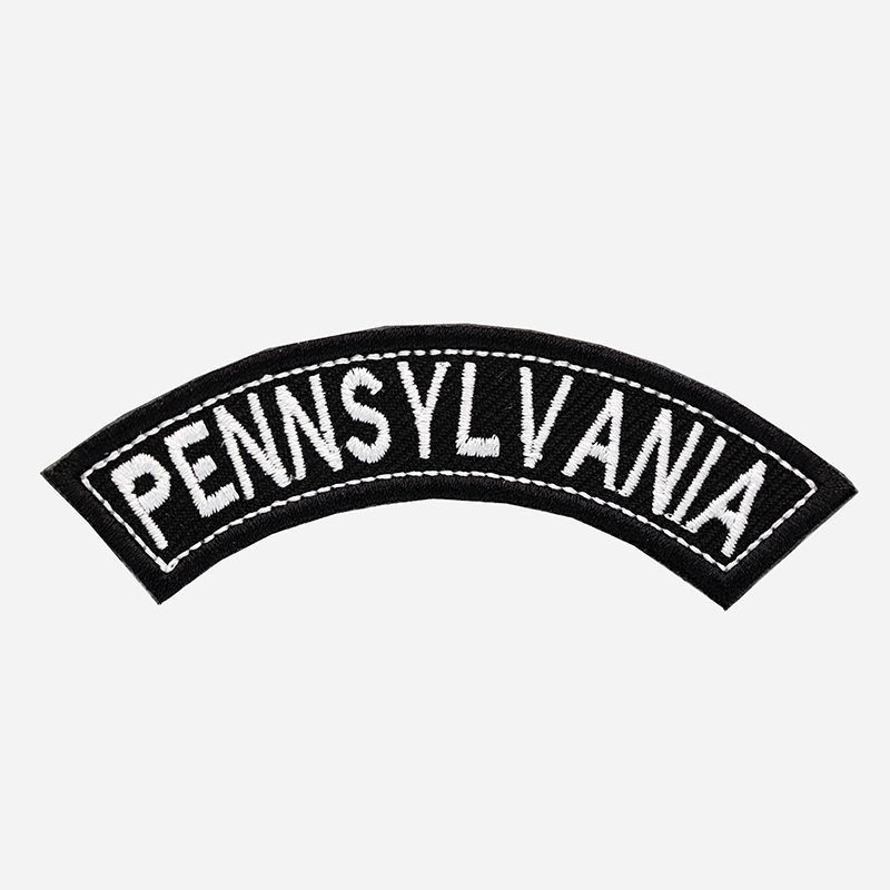 Pennsylvania Mini Top Rocker Embroidered Vest Patch