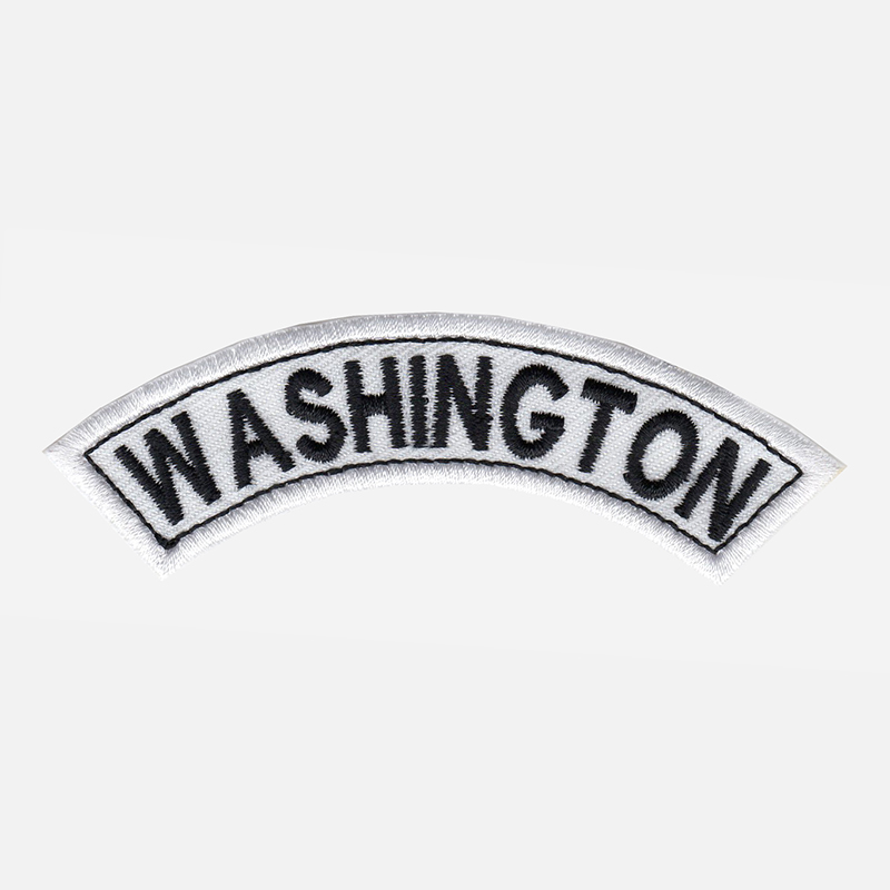 Washington Mini Top Rocker Embroidered Vest Patch