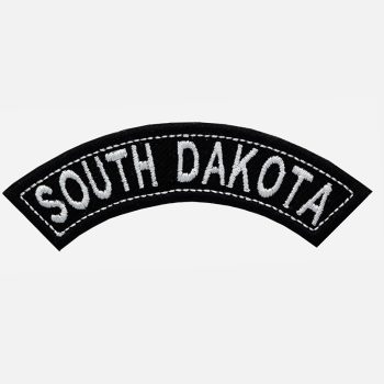 South Dakota Mini Top Rocker Embroidered Vest Patch