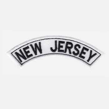 New Jersey Mini Top Rocker Embroidered Vest Patch