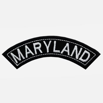 Maryland Mini Top Rocker Embroidered Vest Patch