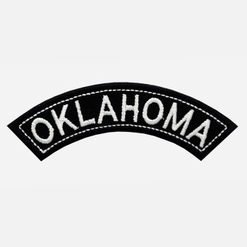Oklahoma Mini Top Rocker Embroidered Vest Patch