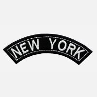 New York Mini Top Rocker Embroidered Vest Patch