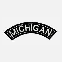 Michigan Mini Top Rocker Embroidered Vest Patch
