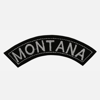Montana Mini Top Rocker Embroidered Vest Patch