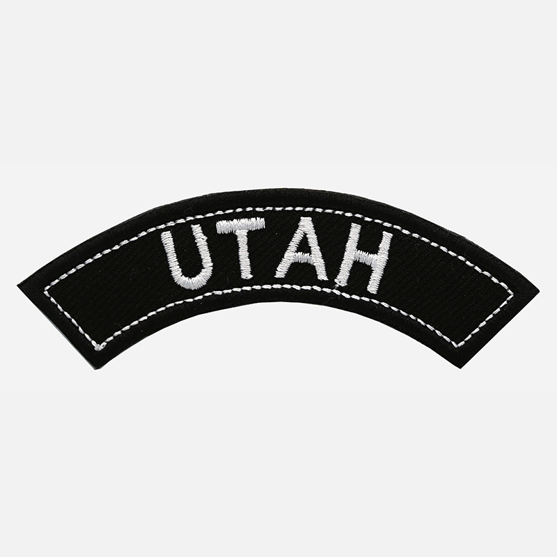 Utah Mini Top Rocker Embroidered Vest Patch