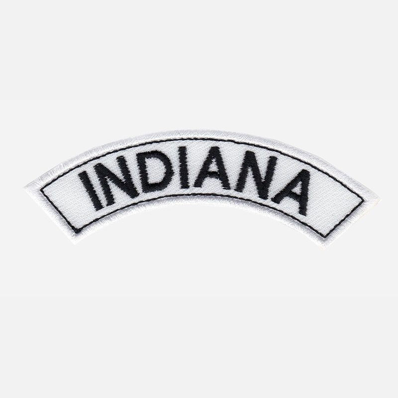Indiana Mini Top Rocker Embroidered Vest Patch