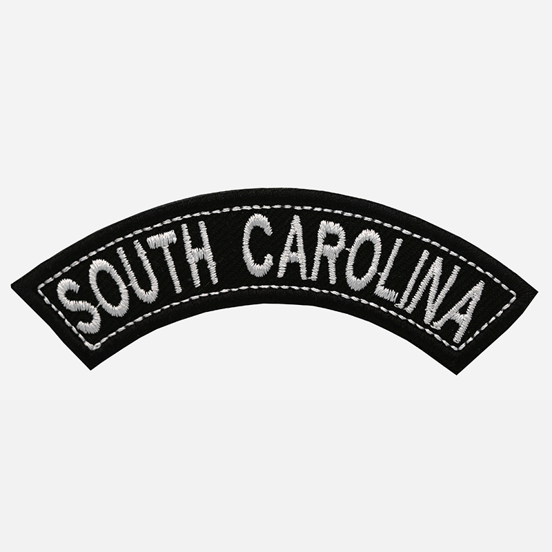 South Carolina Mini Top Rocker Embroidered Vest Patch