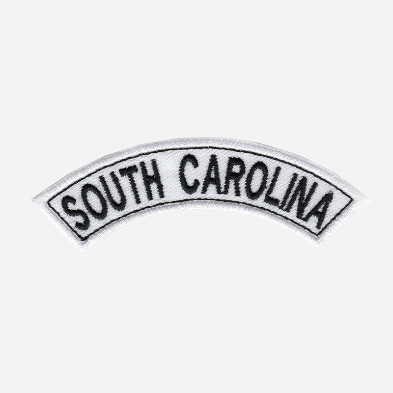 South Carolina Mini Top Rocker Embroidered Vest Patch