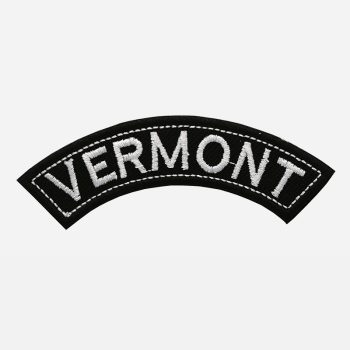 Vermont Mini Top Rocker Embroidered Vest Patch