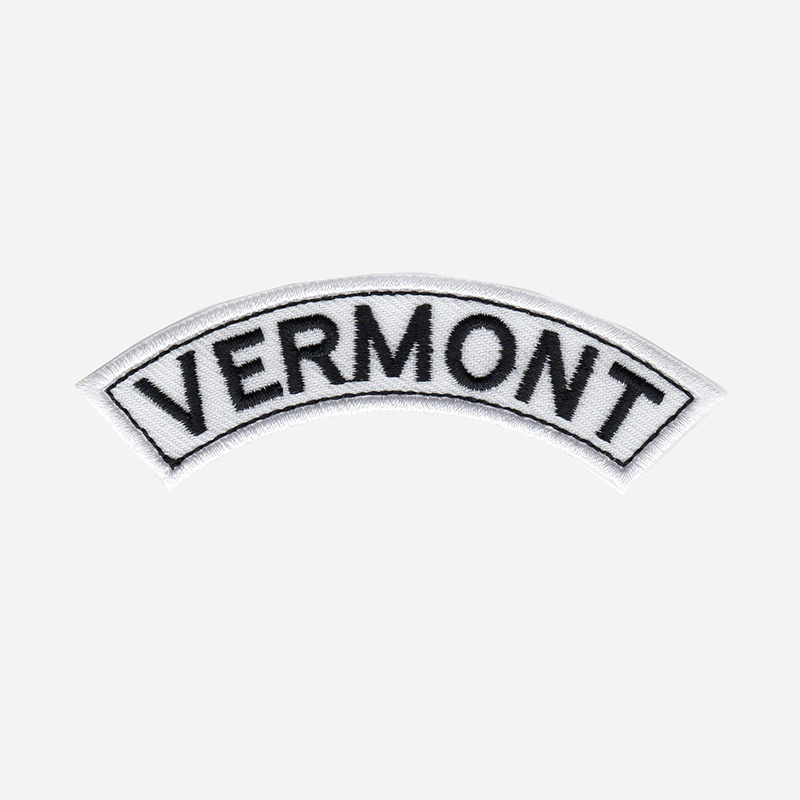 Vermont Mini Top Rocker Embroidered Vest Patch