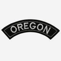 Oregon Mini Top Rocker Embroidered Vest Patch