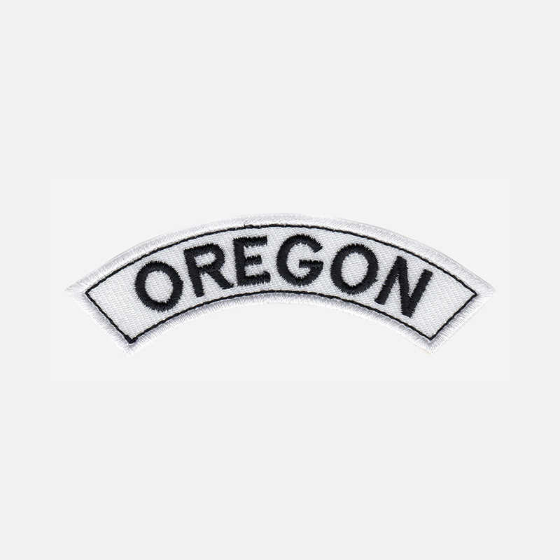 Oregon Mini Top Rocker Embroidered Vest Patch