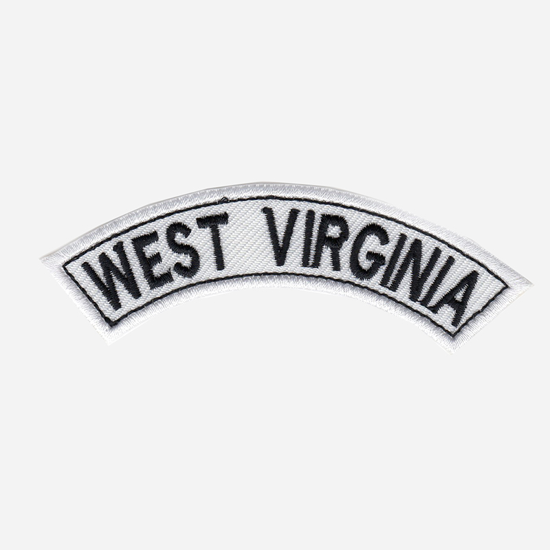 West Virginia Mini Top Rocker Embroidered Vest Patch