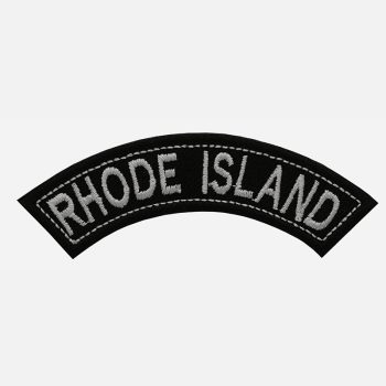 Rhode Island Mini Top Rocker Embroidered Vest Patch