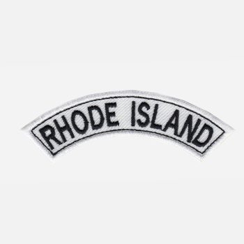 Product name Rhode Island Mini Top Rocker Embroidered Vest Patch
