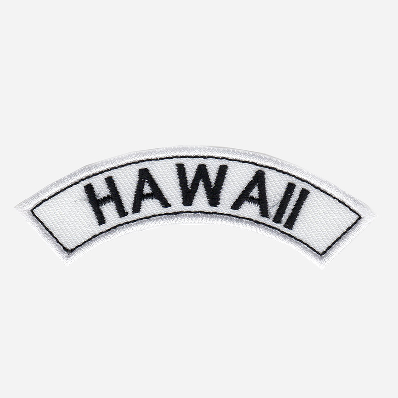 Hawaii Mini Top Rocker Embroidered Vest Patch