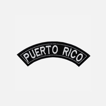 Puerto Rico Mini Top Rocker Embroidered Vest Patch