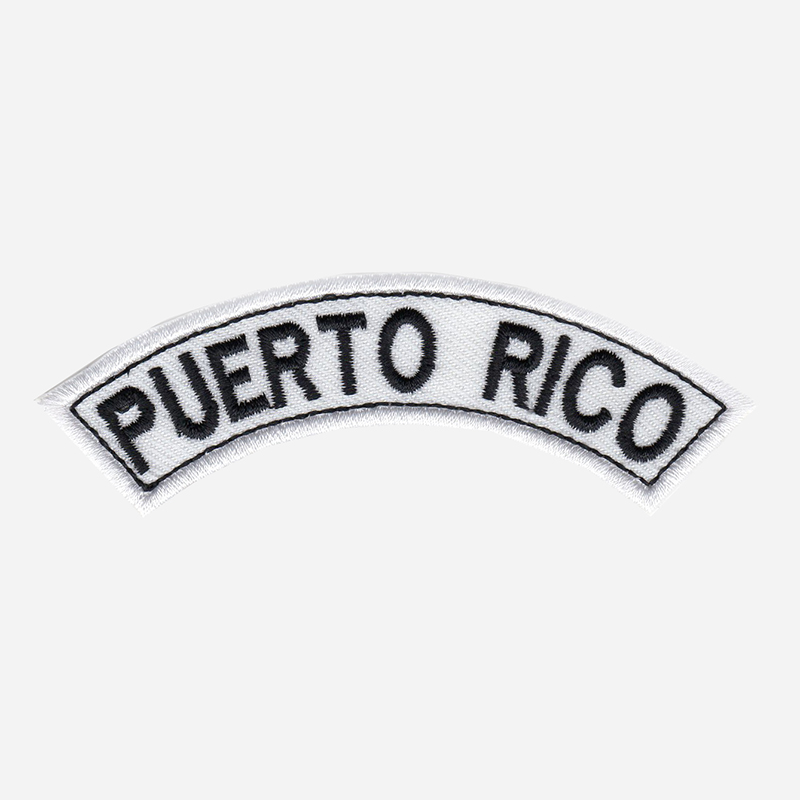 Puerto Rico Mini Top Rocker Embroidered Vest Patch